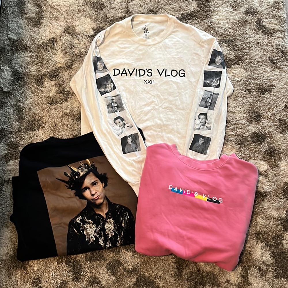 David Dobrik Bundle (2 Long Sleeves & 1 Crew Neck included)